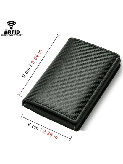 Slim Wallet RFID Schutz Mini Geldbörse Kartenetui Herren Portemonnaie kompakt