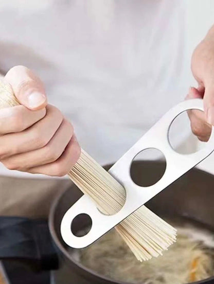 Spaghetti Portionierer Edelstahl – Nudelmaß für 1–4 Personen – Pastamesser