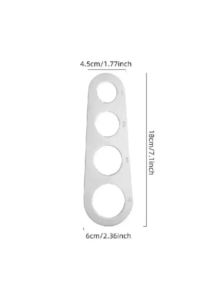 Spaghetti Portionierer Edelstahl – Nudelmaß für 1–4 Personen – Pastamesser