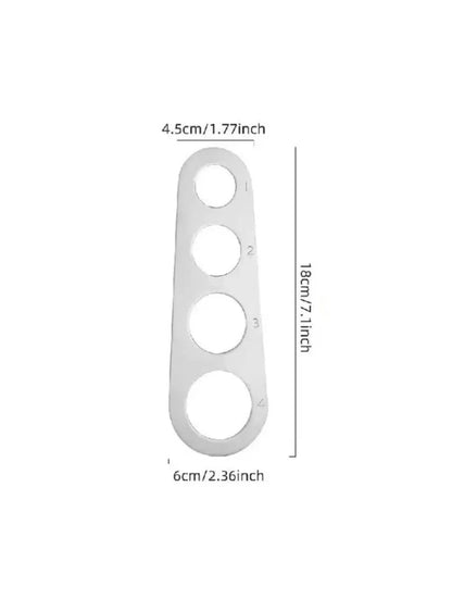 Spaghetti Portionierer Edelstahl – Nudelmaß für 1–4 Personen – Pastamesser