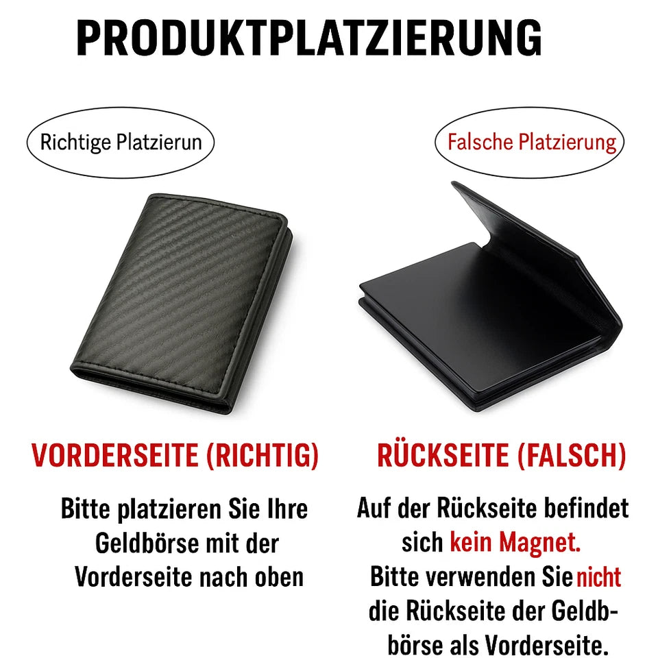 Slim Wallet RFID Schutz Mini Geldbörse Kartenetui Herren Portemonnaie kompakt